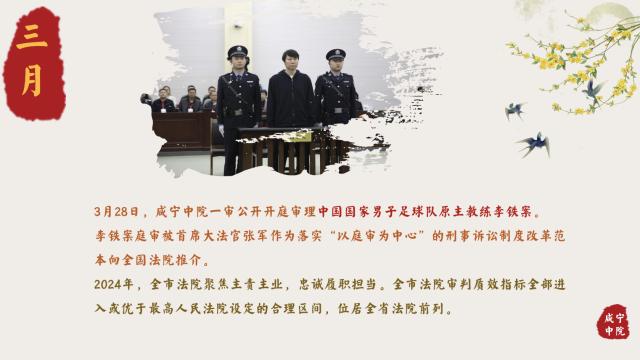 赏金女王-咸宁中院官方回顾2024难忘瞬间 李铁案在列